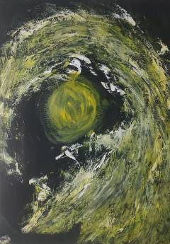 真夜中の金波(きんば)